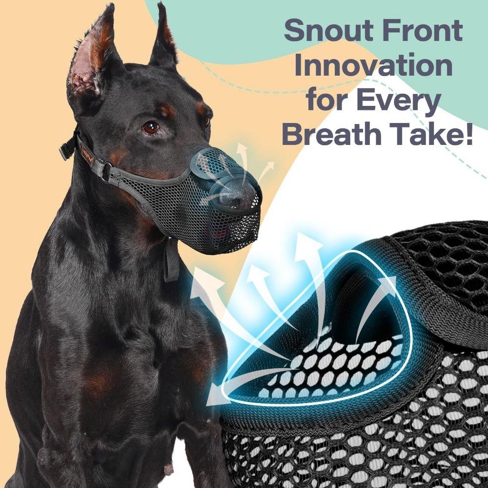 Breathable Mesh Dog Muzzle Anti-Bite Pet Mouth Mask Comfortable Dog Mouth Cover  Small Dogs