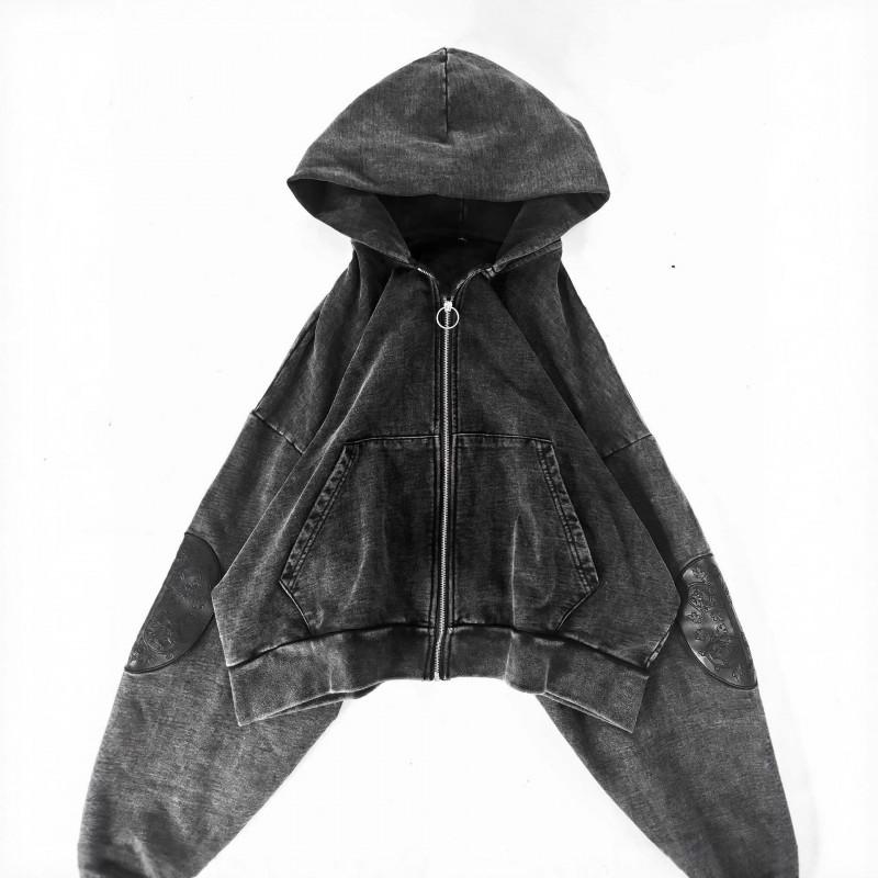 Oversized Distressed Hoodie Men Women Streetwear Style With 3D Printed Graphic Loose Fit Heavyweight Cotton Blend