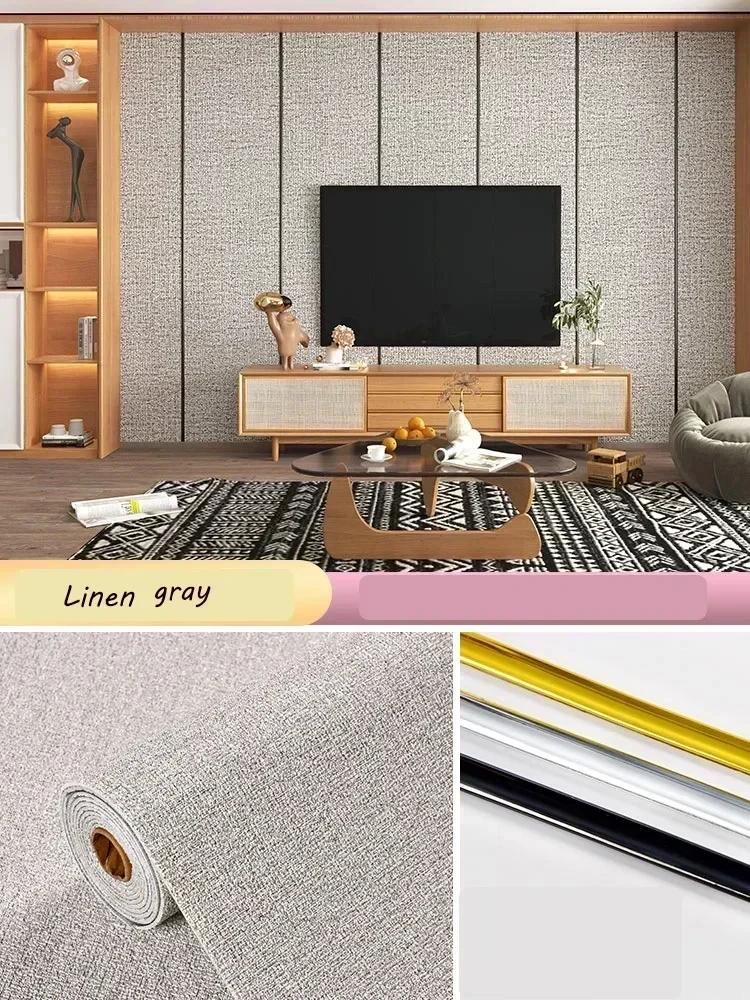 10m Self Adhesive 3D Wall Panel Wallpaper Foam Soundproof Waterproof 3D Wall Sticker New Design Bedroom Wallpaper Thickening