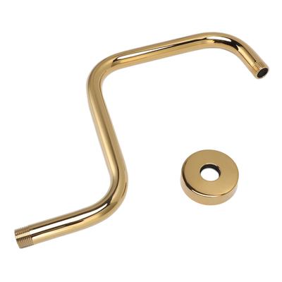 Shower Extension Arm Stainless Steel High Rise Shower Arm with Flange Wall Mounted Shower Head