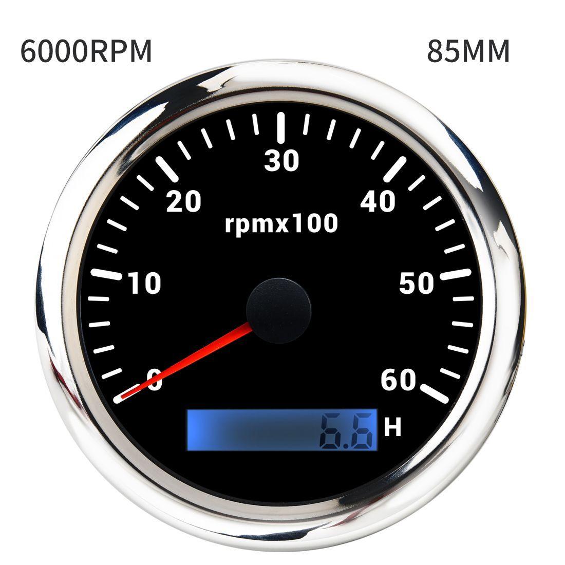 

Тахометр для лодочного мотора чёрный