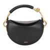 Burberry Bridle Gold Metal Trim Calfskin Shoulder Tote Bag Women Handbags Black 8116860