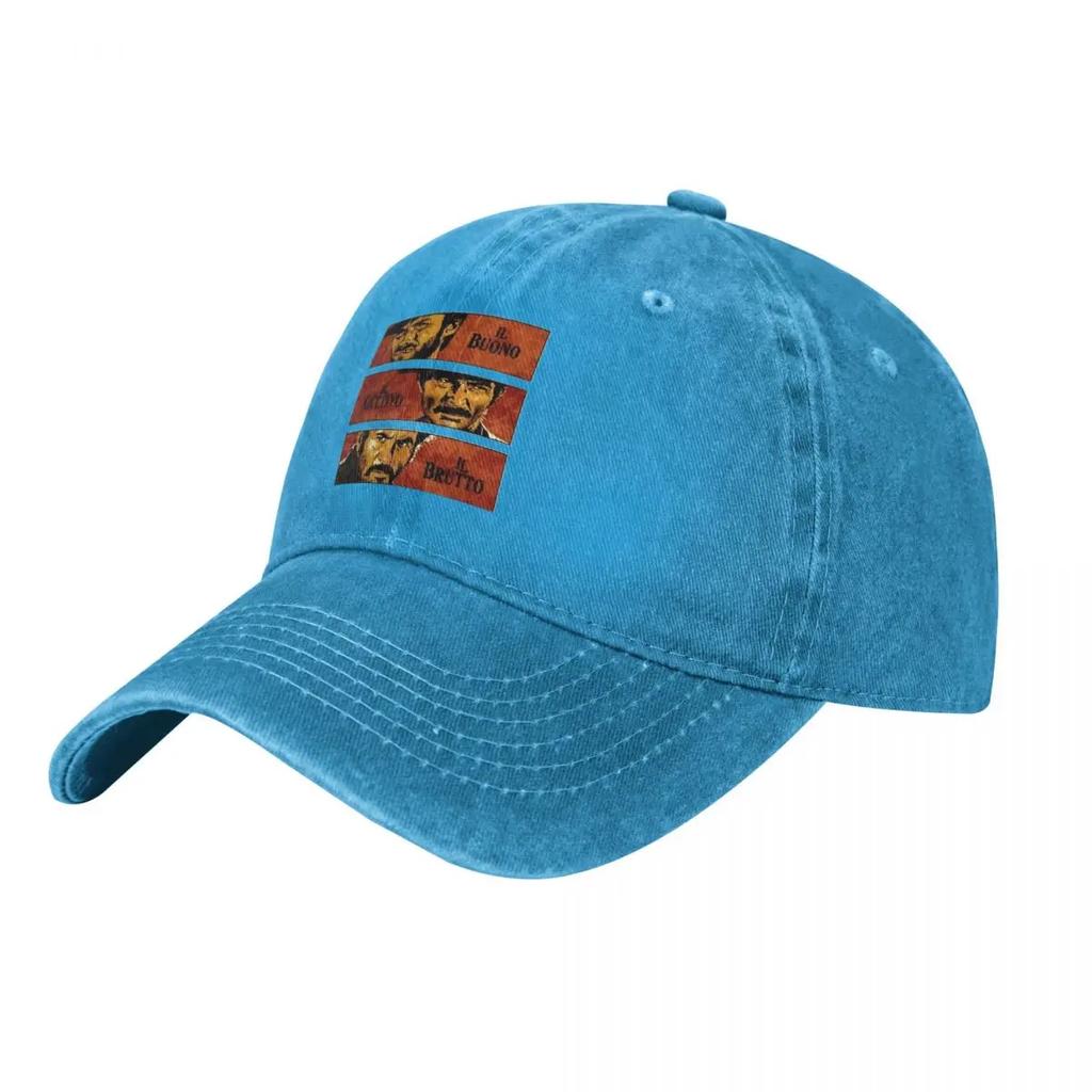Il Buono Brutto Cattivo The Good The Bad And The Ugly Vintage Demin Cap Breathable Design Summer Hat Baseball Cap Unisex