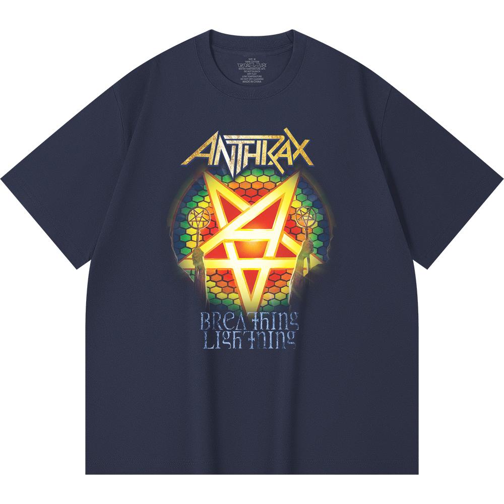 230 Gsm 100% Bomuld Heavy Metal T-shirt Rockband Populær Musik Print Unisex Tung Bomuld T-shirt