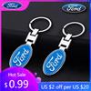 Car Sticker Metal Car Key Ring Chain Auto Logo Keyring For Ford S MAX Ranger Focus Fiesta Mondeo Kuga Mustang Escort KA Ecospor