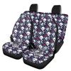 Universal Full Set Car Seat Covers Waterproof Digital Abstract Print Airbag Compatible Front Rear Seat Protectors Breathable Comfortable