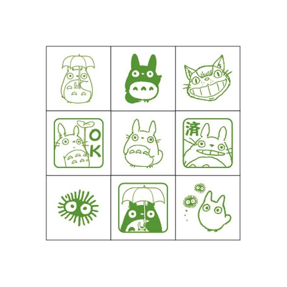Beverly Studio Ghibli Můj soused Totoro Čtvercový razítko, Razítko s kostičkami, Akryl, CK9-003