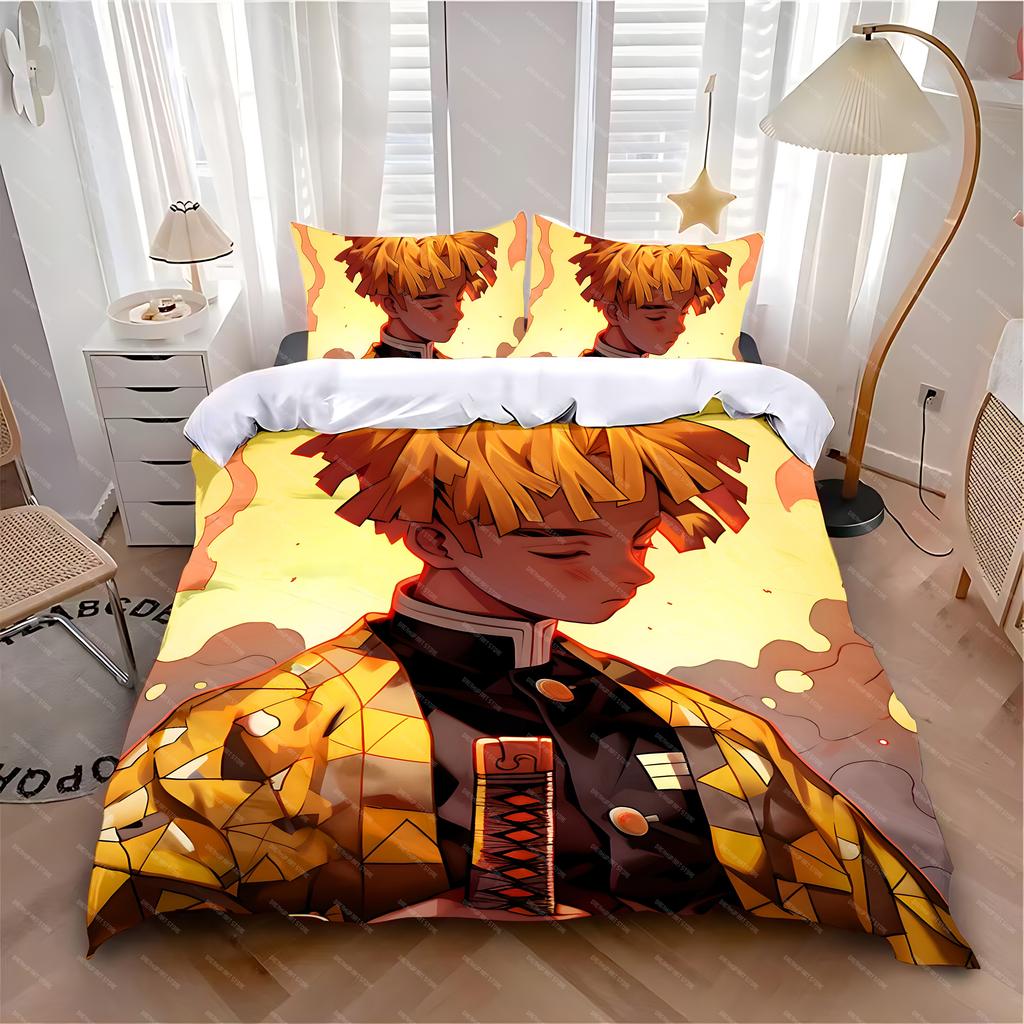 Bettbezug Kissenbezug Bettwäscheset Anime D-Dämonen S-Schlächter Erwachsene Junge Mädchen Schlafzimmerdekoration Kinder Einzel Doppel Übergröße