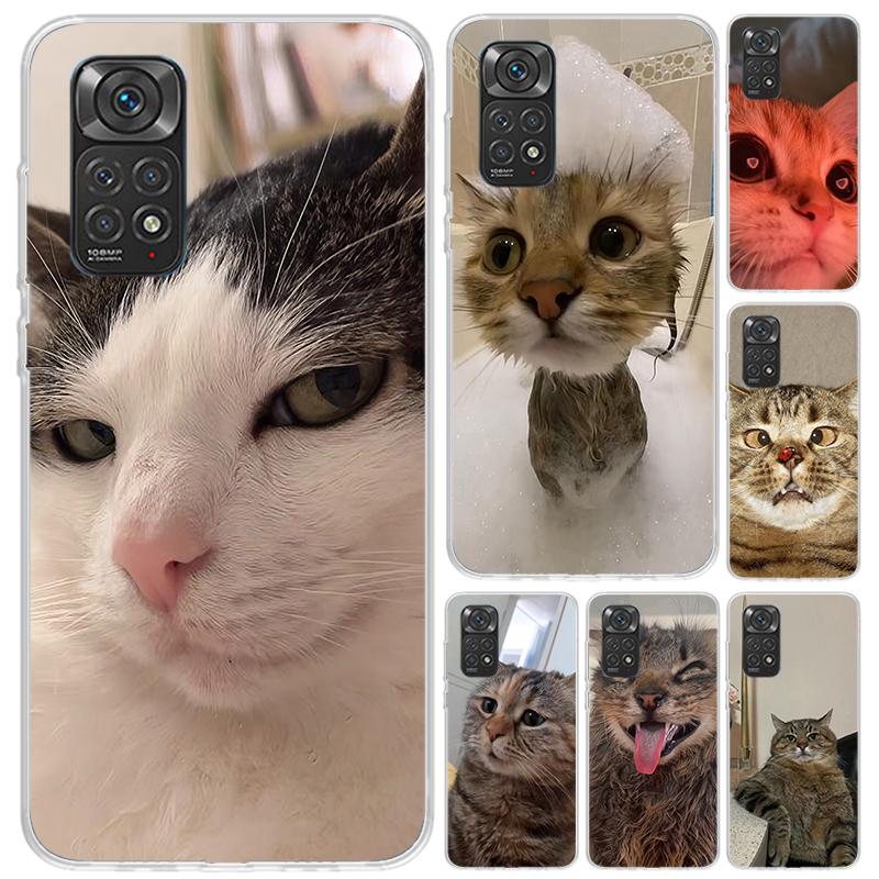 Pet Cat Funny Memes Phone Case for Xiaomi Redmi Note 15 14 14S 13 12S 12 Pro 11S 11 Plus 11T 11E 10S Soft Funda Print Shell Redm