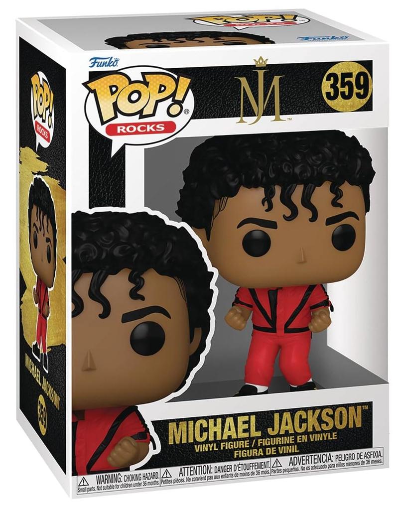 POP Rocks: Michael Jackson – Thriller Funko Vinyl Figure (Includes Compatible Box Protector Case), Multicolor, 3.75 Inch