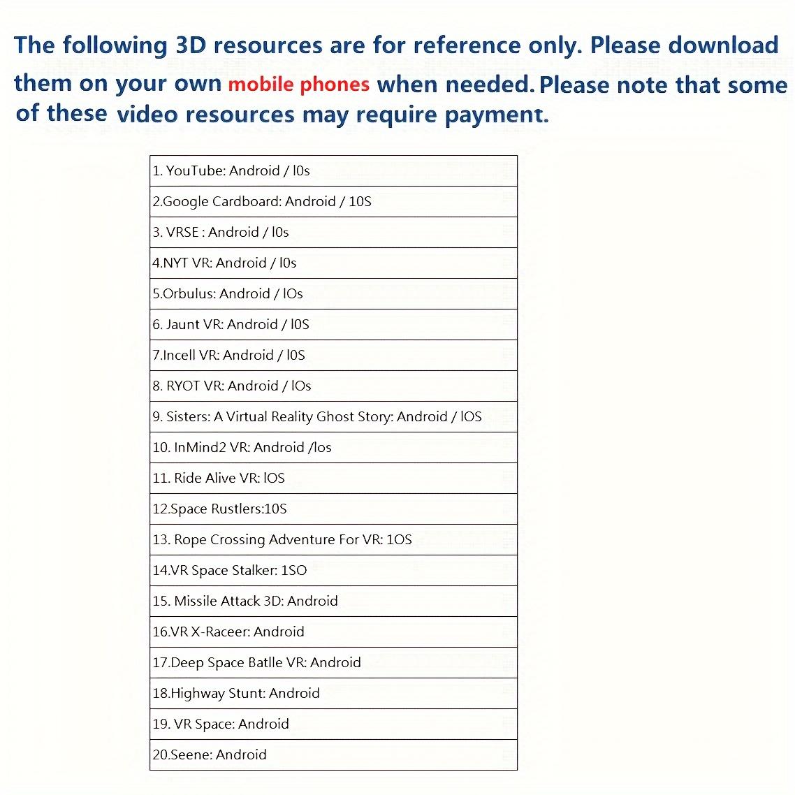1 шт. 3D VR гарнитура умные очки виртуальной реальности VR шлем для iPhone/Android — фото 11