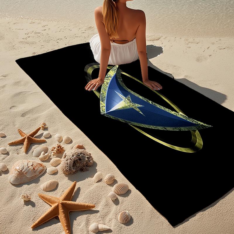 Starship Emblem Beach Towel, Super Soft Microfiber, Gift for Her/Him, Birthday, for Pool, Beach, Travel, Home Decor Fan Gifts