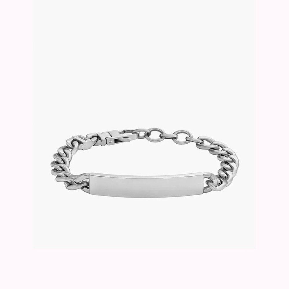 Fossil Men's Drew Id Bracelet Jf04164040 Silver