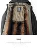 Men's Graphene Cotton Winter Parka with Detachable Hood and Fleece Lining