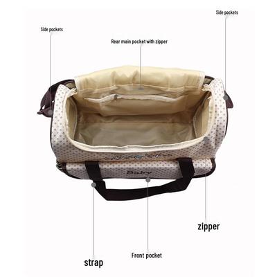 Multifunctional Waterproof Cartoon Mommy Bag Set - Five-Piece Single Shoulder & Crossbody Bags