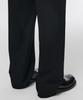 Musinsa Standard One-Pleat Wide Elastic Waist Slacks [Black]