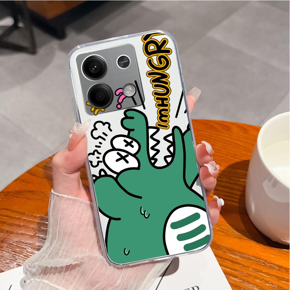 For Redmi Note 13 Pro Plus Phone Case Creative Fun Soft Slim Silicone Transparent Anti Drop Back Cover For Redmi Note13 13Pro+