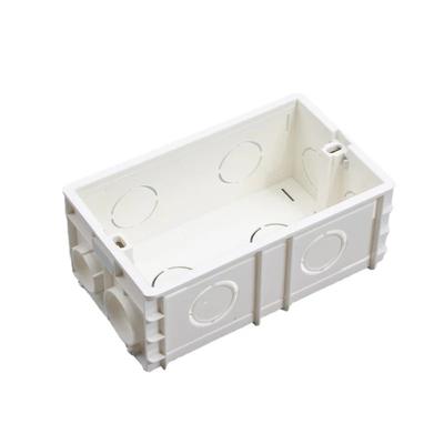 Wall-mounted Internal Mounting Box, White Wall Wire Bottom Box, Suitable for 146mm*86mm EU UK Standard Switches and Sockets