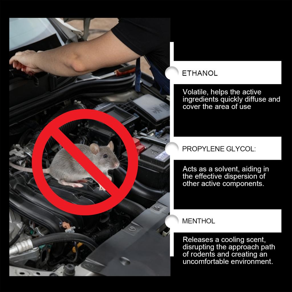 Auto-Nagetierspray, Tägliches tragbares Outdoor-Autospray 100ML