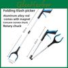 Multifunctional Foldable Reacher Grabber Tool For Trash Pickup And Outdoor Cleaning