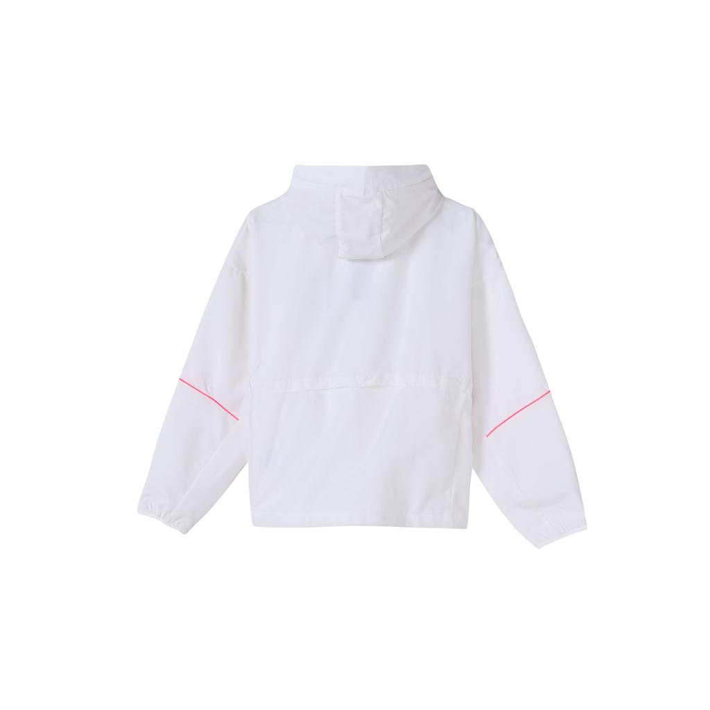 Adidas W.N.D. Sports Jacket With Hood For Spring And Autumn Women Jackets White GF0131