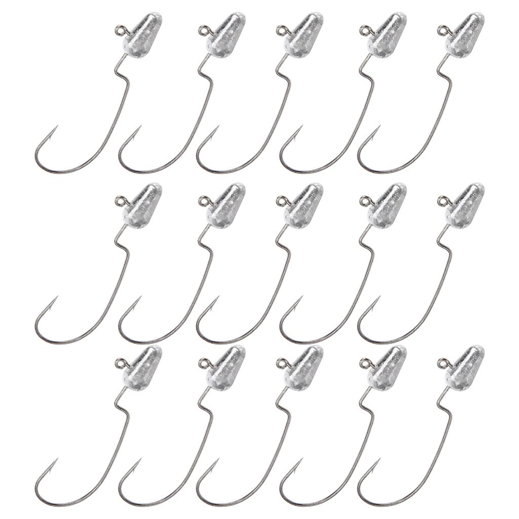 3Bag Crank Heads Hook Artificial Lure Bait Outdoor Sport Fishing Accessories