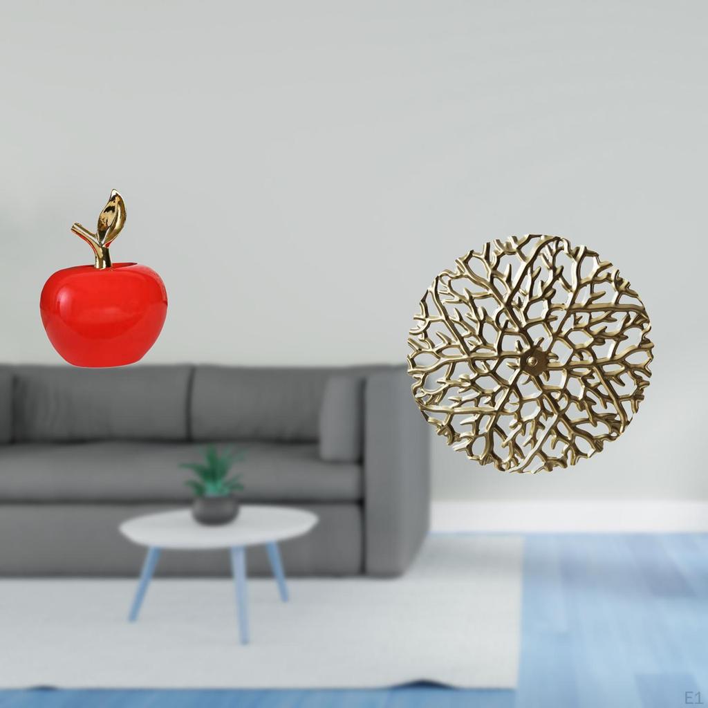 Ceramic Figurine Fruit Sculpture And Metal Wall Art Decorations Rustic Scenic Wrought Iron Statue