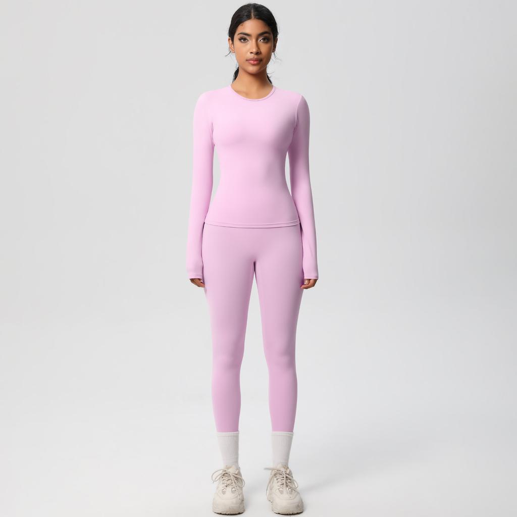 Shaved Tight Yoga Suit Set, Casual Quick Drying Fitness Suit, Outdoor Running Sports Two-Piece Set For Women