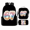 Luxury Popular Cool Novelty 67 six seven 3D Print 3pcs/Set pupil School Bags Laptop Daypack Backpack Lunch bag Pencil Case