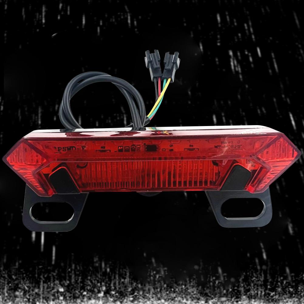 Electric Bicycle Rear Light DC 36-60V Night Cycling Safety Warning Lamp Waterproof Flash Light LED Electric Bike Warning Light