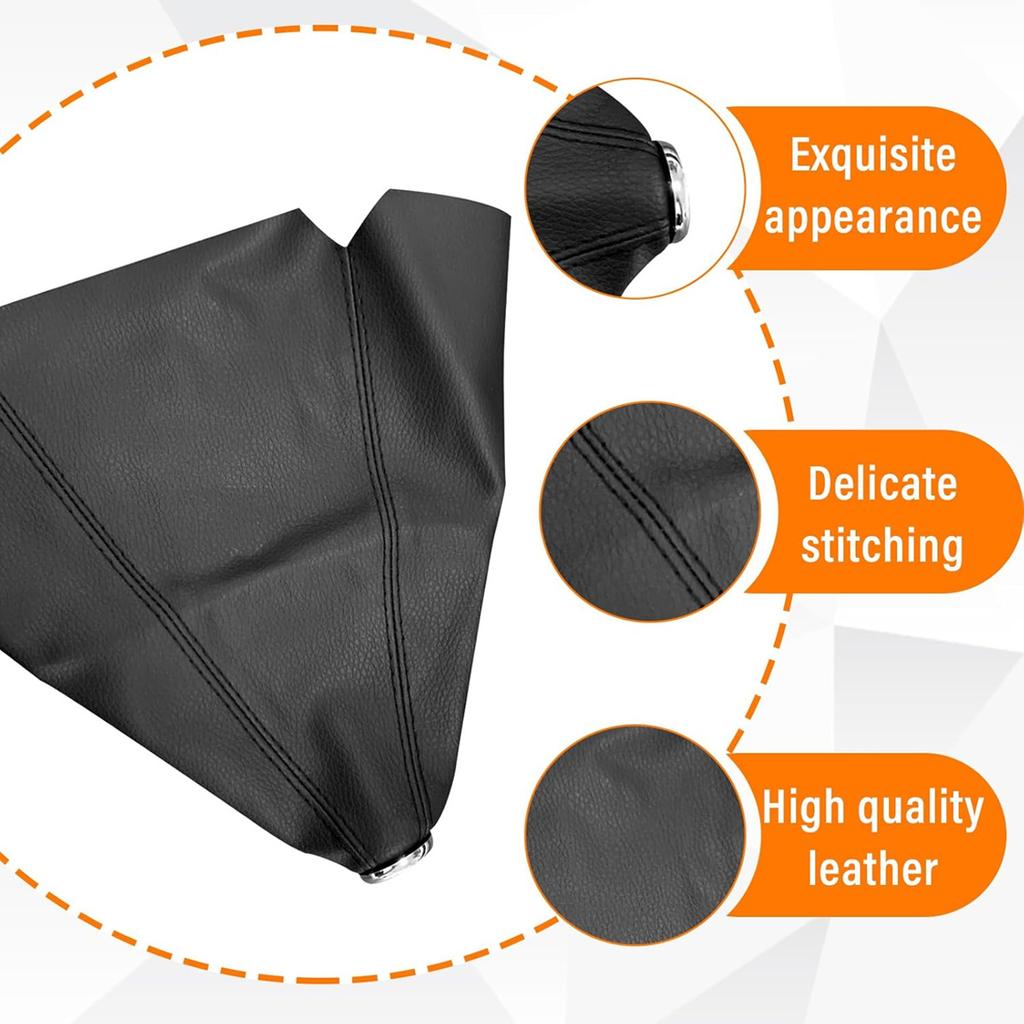 General Suede Leather Car Shift Collar Car Manual Shift Lever Knob Shift Cover Accessories