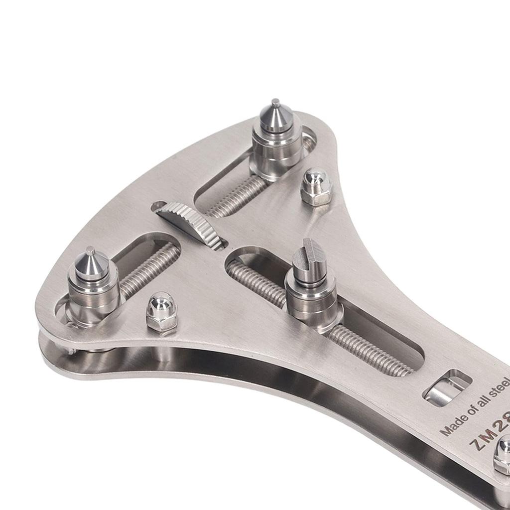 Watch Tool Screwback Support Fits Large Watches Stainless for Removing Back and Battery Replacement Opener, Three-Point Opener, (17-50mm Range),