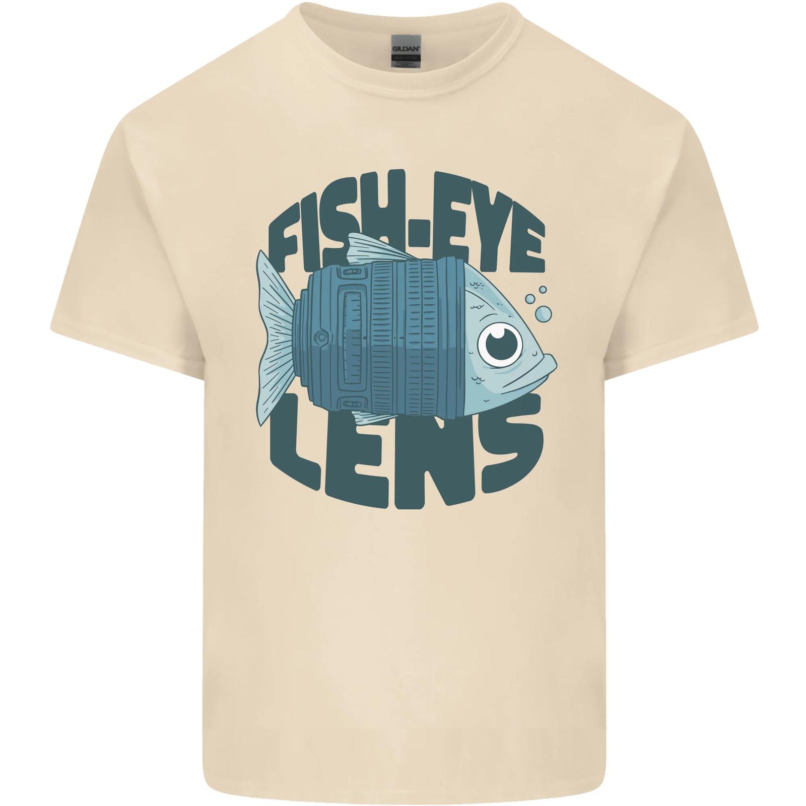 Fisheye Lens Funny Photography Photographer Mens Cotton T-Shirt Tee Top S разноцветный
