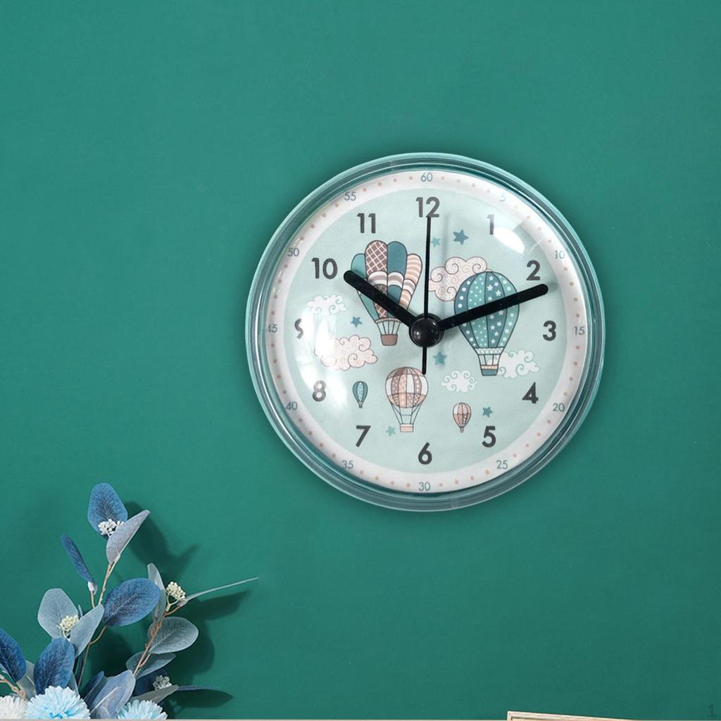 7cm Kitchen Toilet Small Table Clock,Mini Wall Clock for Shower