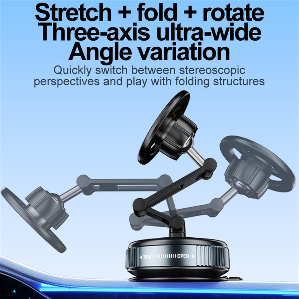 JY25-8 Suction Cup Magnetic Car Phone Mount Dashboard Stand Holder Strong Vacuum Adhesion for Navigation
