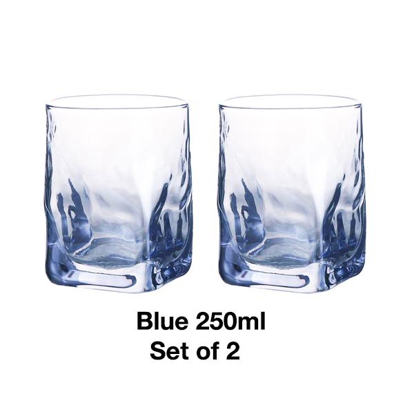 2 st Regnbågs Hamrad Whiskeyglas, Tungviktigt Vattenglas, Vattenmugg, Juiceglas Vinglas Dricksglas Set om 2