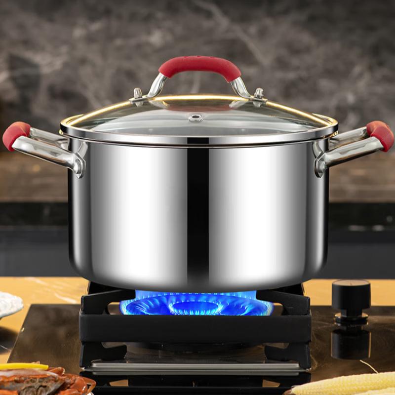 ZISIZ Stainless Steel Soup & Stew Pot