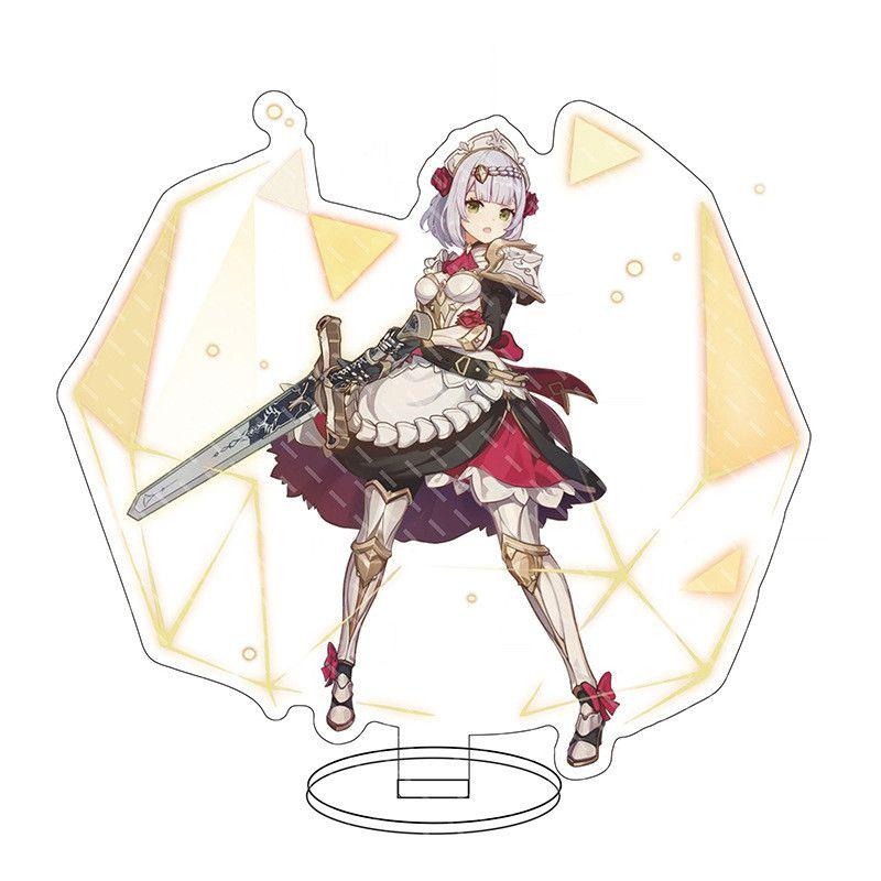 Exquisite Genshin Impact Barbatos Keqing Barbara Acrylic Figure Stand For Display Decor