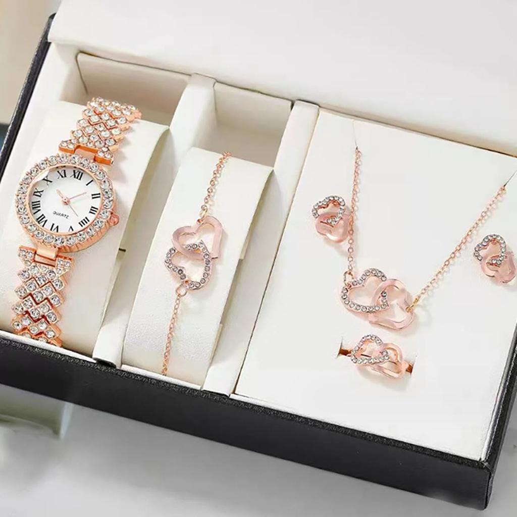 Foreign trade popular fashion Roman pattern diamond ladies watch women's watch quartz watch bracelet women's watch manufacturer ready stock