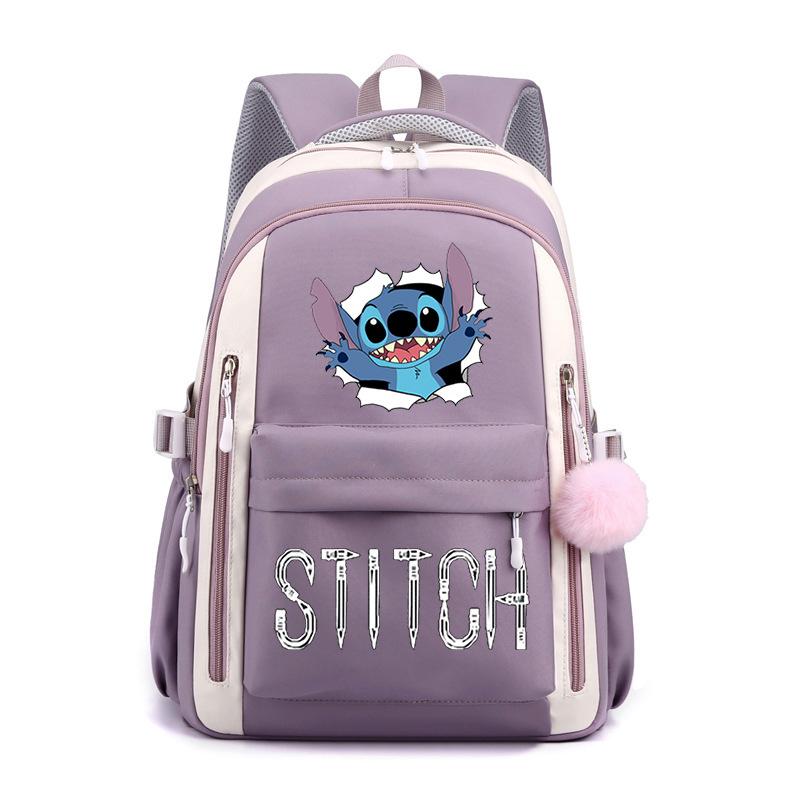 

Cartoon Printed Casual Backpack High School Student Large Capacity Backpack one size fits all