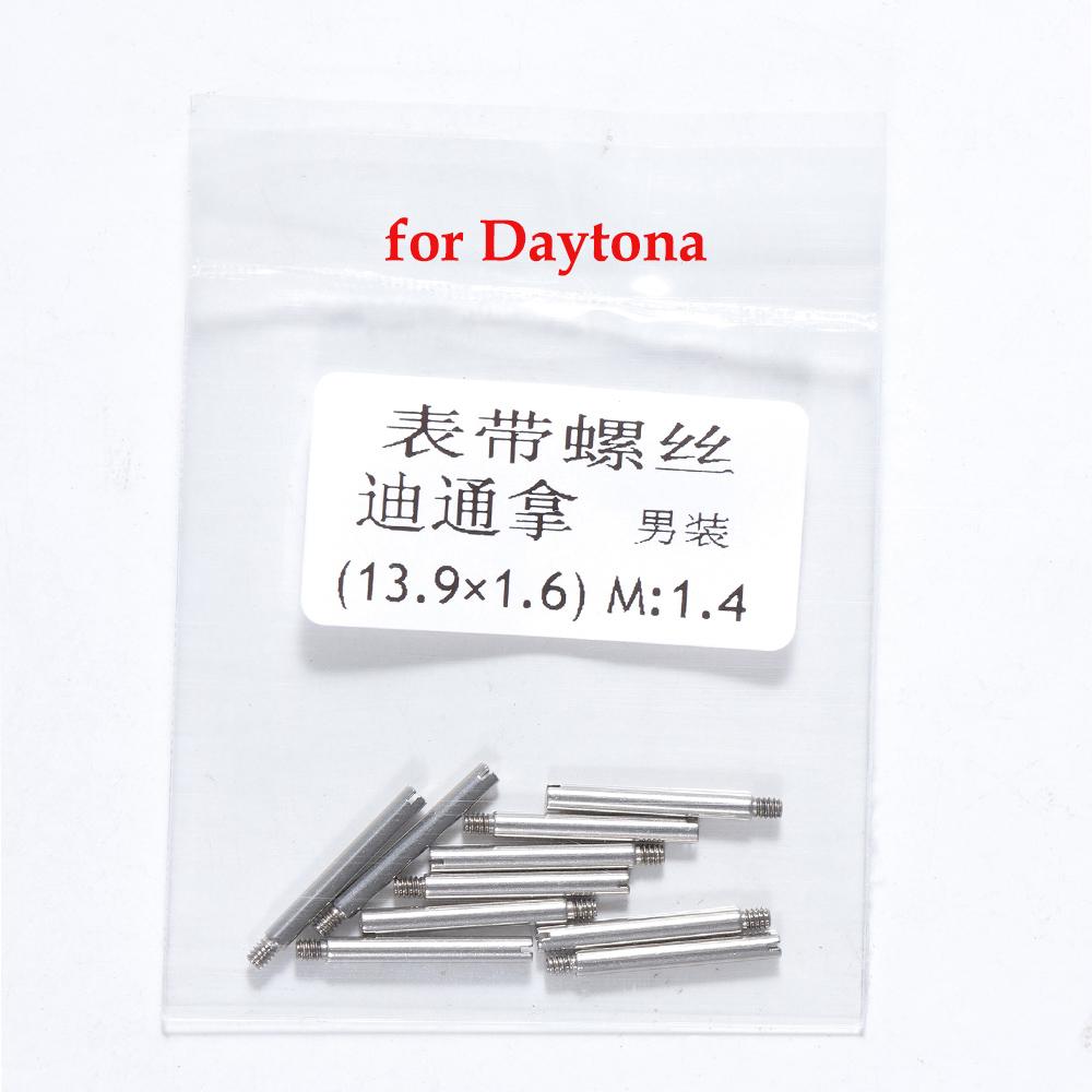 Screw for Oyster Submarine for Daytona for Rolex One Word Stainless Steel Watch Strap Screw Rod Shaft Watch Buckle Accessories