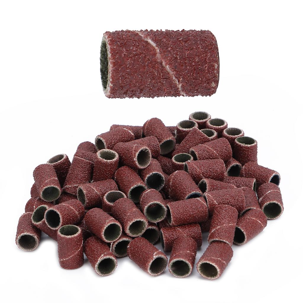 100pcs Nail Sanding Bands Pedicure Manicure Polishing Remove Dead Skin Nail Drill Bands