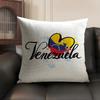 Aesthetic Art VVenezuela Cushion Cover Natural Linen Organic Fabric DoubleSided Printing Sofa Home Decor Gift Pillow Case