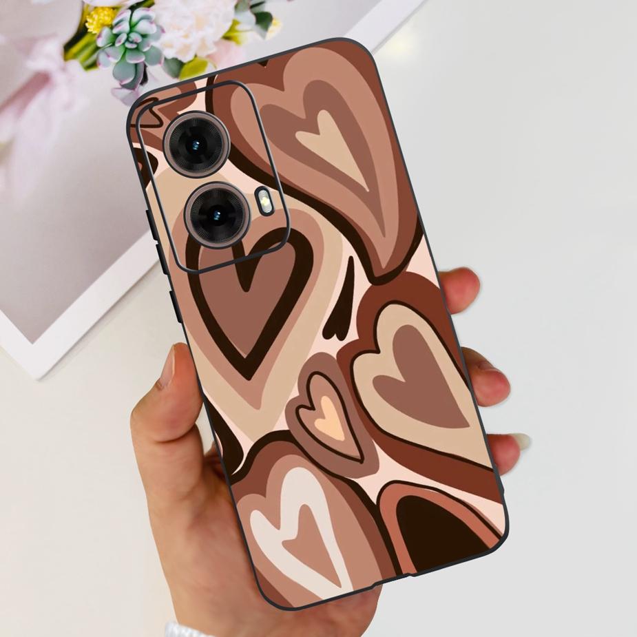 For Motorola Moto G85 Case New Fashion Painted Cover 6.67'' Soft Silicone Phone Case For Moto G85 G 85 MotoG85 Back Cover Bumper