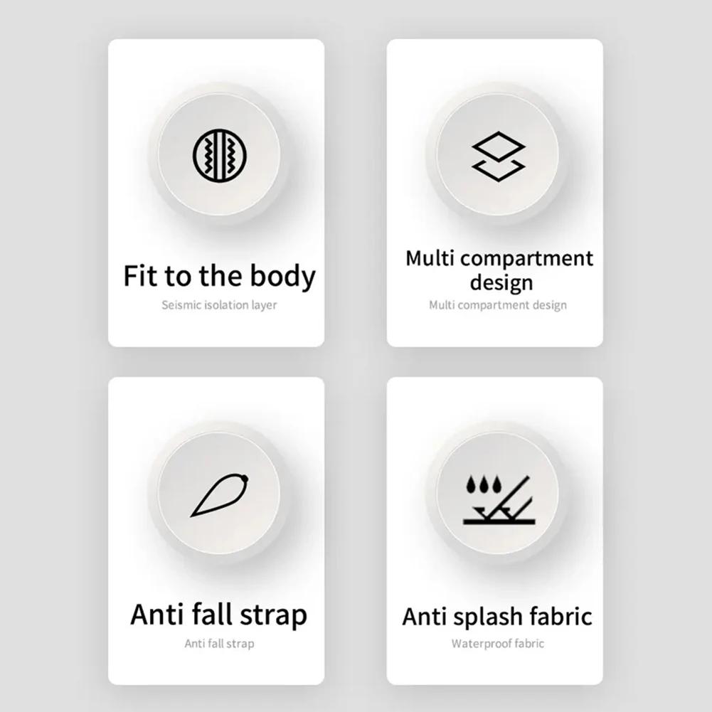 EVA Hard Carrying Case with Mesh Pocket Hardshell Case Game Console Carrying Bag for Anbernic RG556 Retro Handheld Game Console