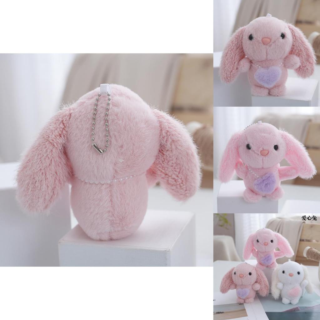 Cute Mini Plush Rabbit Doll Keychain Adorable Soft Toy For Kids Gift Collection