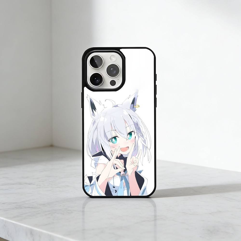 HOLO Shirakami Fubuki Phone Case For iPhone17,16,15,14,13 Plus,Pro Max Magnetic For Magsafe Wireless Charging
