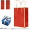 10Pcs Kraft Paper Bag   Snacks Shopping Present Gift Bags With Handles for Wedding