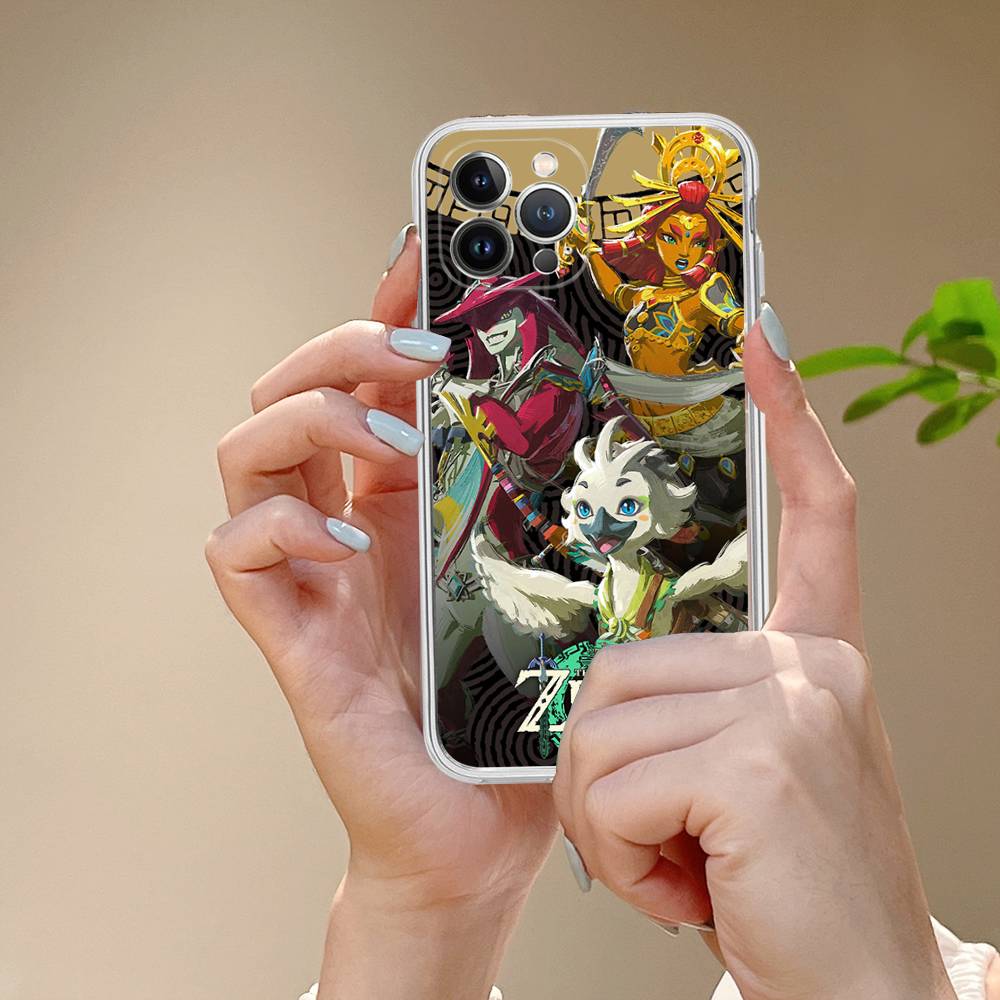GAME The Legend Of Zelda Phone Case For IPhone 17 16 15 14 Plus 13 12 11 Pro Max Transparent Shockproof Cover