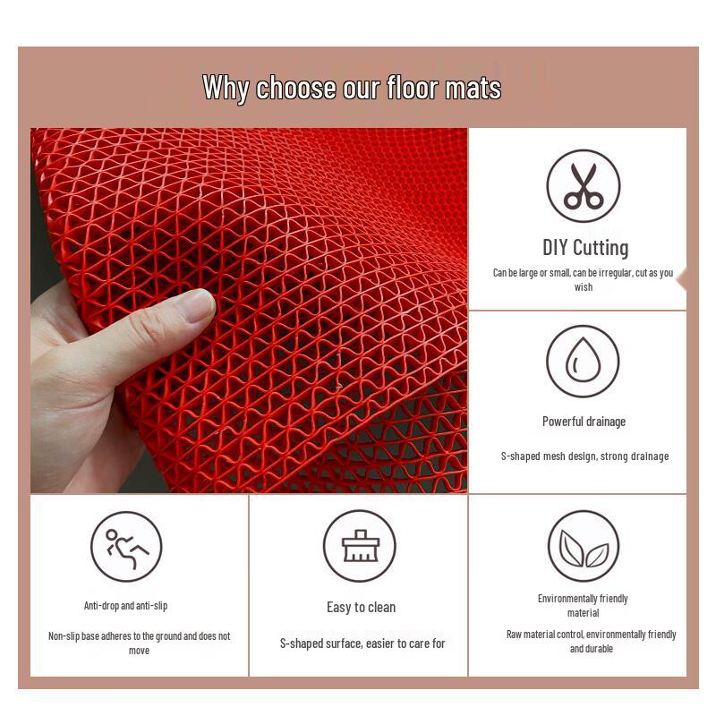 TigerXin Non-Slip Bathroom Mat Roll